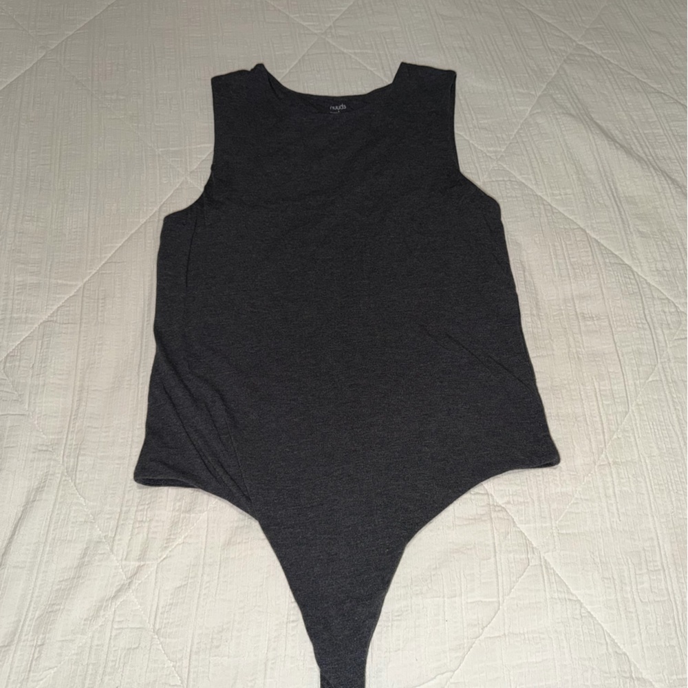 Nuuds Cotton Stretch Classic Crewneck Tank Bodysuit